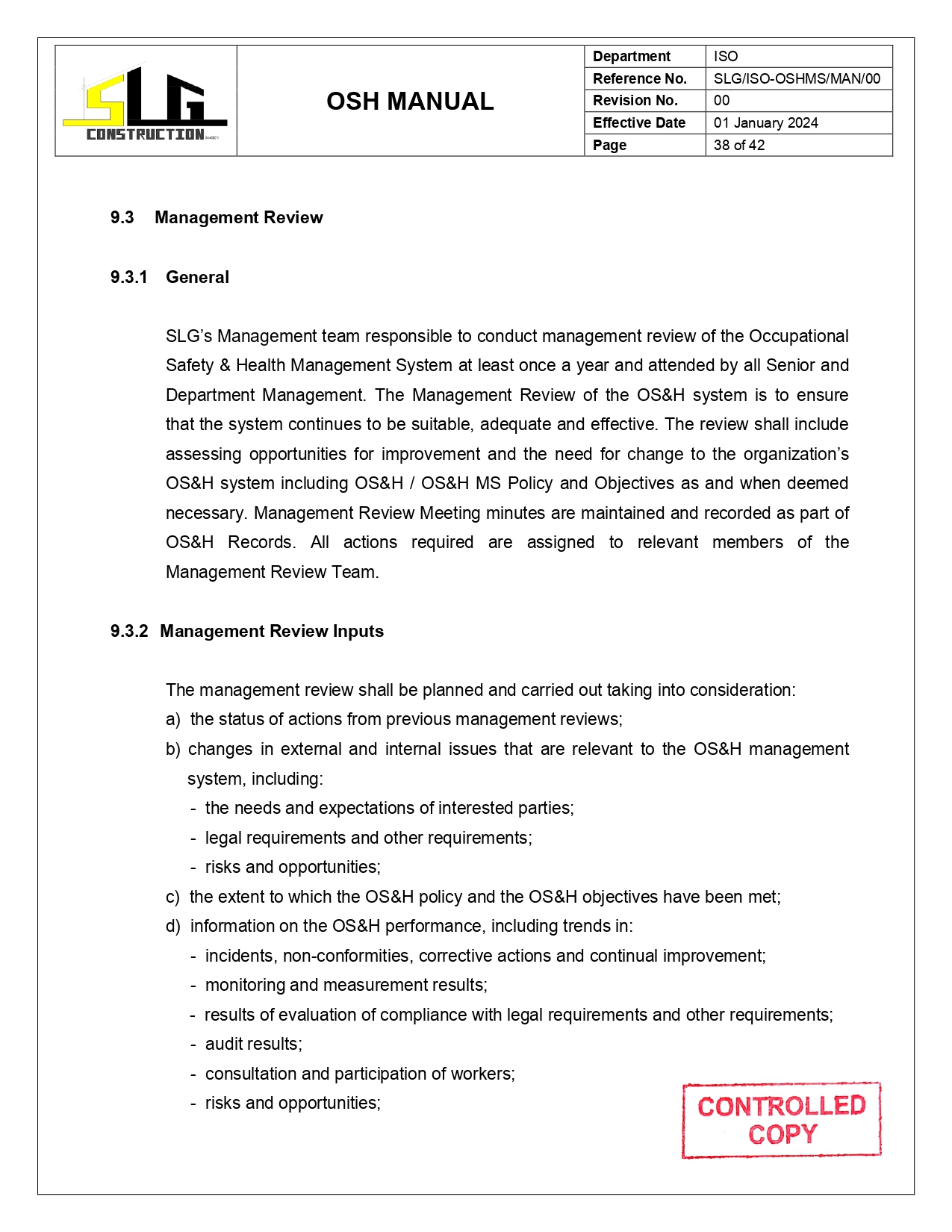 OSH Manual Page 40